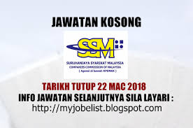 Suruhanjaya syarikat malaysia companies commission of malaysia. Jawatan Kosong Terkini Di Suruhanjaya Syarikat Malaysia Ssm 22 Mac 2018