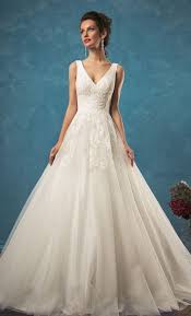 Sleeveless V Neck Ivory Ballgown Wedding Dress Modwedding Amelia Sposa Wedding Dress Wedding Dresses 2017 Trend Aline Wedding Dress