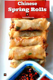 Finally, the days are starting to get longer. Chinese Spring Rolls Lovefoodies