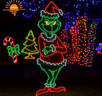 2D Motif Lights - Elegant Outdoor Christmas Decorations