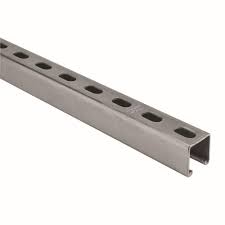 Superstrut 10 Ft 12 Gauge Half Slotted Metal Framing Strut Channel Silver Galvanized Za12hs10eg The Home Depot The Struts Galvanized Slot