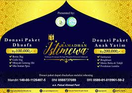 Maybe you would like to learn more about one of these? Ramadhan Istimewa 1442 H Pemuda Peduli Dhuafa Gresik