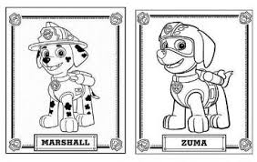 Marshall and chase in christmas. Zuma On Sled Paw Patrol Coloring Pages Cartoons Coloring Pages Free Printable Coloring Pages Online
