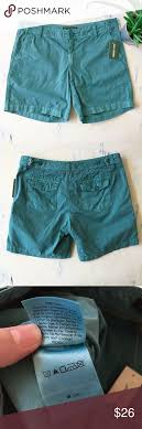 Eddie Bauer 100 Cotton Green Dyed Shorts R Nwt Eddie Bauer