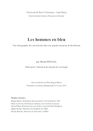 Pdf These Les Hommes En Bleu Une Ethnographie Des Masculinites Dans Une Grande Entreprise De Distribution Haude Rivoal Academia Edu