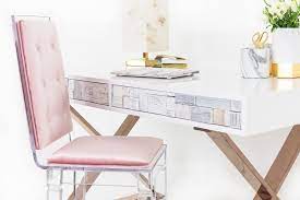 kubist desk with rose gold x legs gold office chair rose gold office desk