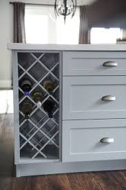 Gray Kitchen Cabinets Wine Storage Interior Design By Jil Sonia Mcdonald Of Jil Sonia In Kitchen Cabinet Wine Rack Custom Kitchen Cabinets Wine Rack Design