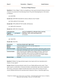 Ncert Solutions For Class 9 Social Science Economics Chapter 1 The Story Of Village Palampur Social Science Economics Science