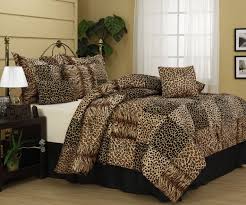 Cheetah And Leopard Print Nanshing Cameroon Plush Comforter Set Animal Print Bedroom