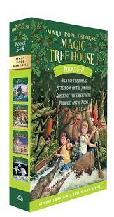 Mary pope osborne has 553 books on goodreads with 937973 ratings. Magic Tree House Boxed Set Books 5 8 Night Of The Ninjas Afternoon On The Amazon Sunset Of The Sabertooth And Midnight On The Moon Mary Pope Osborne Sal Murdocca 9780375822667 Amazon Com Books