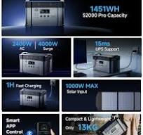 ALLPOWERS S2000 Pro Portable Power Station | 2400W 1451Wh