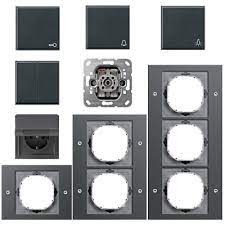 Der jalousieschalter mit den pfeilsymbolen auf der wippe ermöglicht eine intuitive und leichte bedienung. Gira Programm Tx 44 Ip44 Up Anthrazit Feuchtraum Steckdose Schalter Wippe Ausw Ebay
