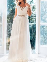 Ericdress Cap Sleeves Chiffon Plus Size Wedding Dress 2019