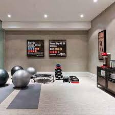 A spare bedroom is an ideal spot for creating a home gym! Basement Home Gym Design Ideas