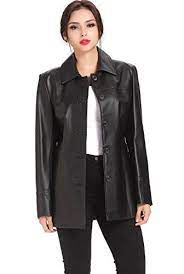 Bgsd Women S Megan Button Front Lambskin Leather Car Coat At Amazon Women S Coats Shop Leather Jackets Women Leather Jacket Women