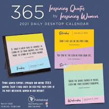 365 Inspiring Women Desk Calendar 2021 At Calendar Club