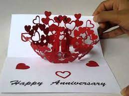 All in from greetings island Anniversary Pop Up Card Youtube Pop Up Greeting Cards Anniversary Cards Handmade Pop Up Cards