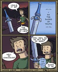 Sword Of Truth Or The Sword Of Lies Dnd Funny Funny Comics Best Funny Pictures