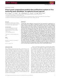 Check spelling or type a new query. Pdf Floral Scent Composition Predicts Bee Pollination System In Five Butterfly Bush Buddleja Scrophulariaceae Species