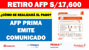 Maybe you would like to learn more about one of these? Retiro Afp 4 Uit S 17 600 2021 Afp Prima Emite Comunicado Acerca Del Proceso De Pago Youtube