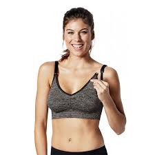 Bravado Body Silk Seamless Yoga Nursing Bra Charcoal