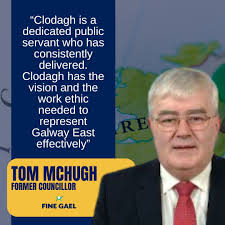 Grateful to have the endorsement of former Councillor for Tuam, Tom McHugh,  an experienced public servant who understands the value of hard work and  delivery. Tom's decades of experience highlight how crucial