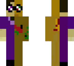 Change my minecraft skin download minecraft skin papercraft it pmcbbcode html. Springtrap Purple Guy Minecraft Skin
