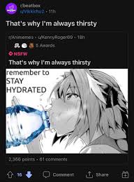Well I guess beatboxers drink water so… : rlostredditors