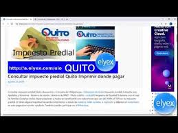 4 impuesto predial en guayaquil. Consultar Impuesto Predial Quito Imprimir Donde Pagar Youtube
