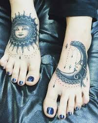 For example, your partner could get a sun foot tattoo while you get the moon tattoo. Pin On Tattoos