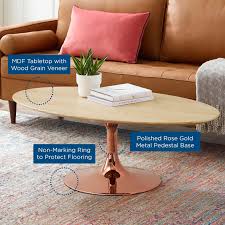 We believe that the rustic style of decorating can be as upscale as any. Lippa 36 Oval Wood Coffee Table Contemporary Modern Furniture Lexmod