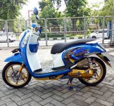 Lengkap review spesifikasi motor all new honda scoopy 2017 velg ring 12. Modifikasi Scoopy Biru Demico Co