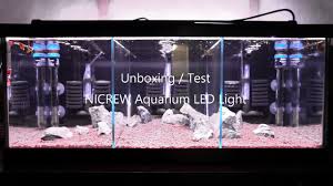 By using three lighting modes you can create a spectacular atmosphere that really showcases the fish and creates a beautiful addition to any fish room. Nicrew Led Aquarium Light Rgb Test Unboxing Youtube