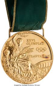 2002 salt lake city olympic pin slalom skier pin. 1996 Atlanta Olympics Gold Medal Presented To American Swimmer Lot 83168 Heritage Auctions
