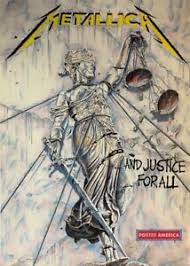 4th album from thrash metal band metallica . Metallica And Justice For All Album Poster 24 X 34 Ebay