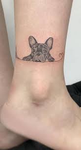 Chiko the french bulldog, by chong @chong037 #frenchbulldog #frenchbulldogtattoo #bulldog beautiful french bulldog tattoo by stephanie melbourne with #magnumtattoosupplies. Bulldog Tattoos Designs Cute Simple Tattoos