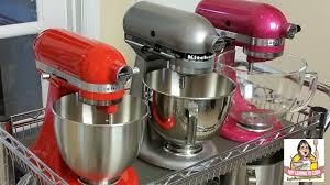 Kitchenaid Tilt Head Stand Mixer Comparison Artisan Vs Classic Plus Vs Mini Youtube