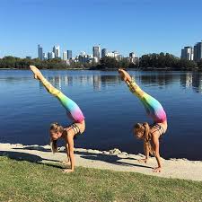 Instagram Photo By Rybkatwinsofficial Tag Your Handstand Buddy Acro Handstand Gymnastics Yoga Twins Rybkatwins Yogapants Cityview Mondaymorni