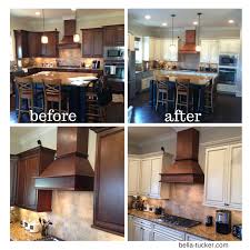 No matter how clean you think your kitchen is, you need to wipe everything down with a grease. Painted Cabinets Nashville Tn Before And After Photos