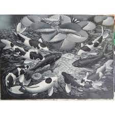 Gambar kartun hitam putih gambar animasi lucu via animasilucus.blogspot.com. Jual Lukisan Objek Motif Ikan Koi Hitam Putih Di Lapak Jnanacrafts Bukalapak