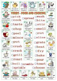 Love is weird, love is. Verbs Food And Cooking English Esl Worksheets For Distance Learning And Physical Classrooms