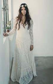 Trendy Vintage Wedding Dress With Sleeves Bohemian Open Backs 43 Ideas Wedding Dresses Vintage Bohemian Hippie Dresses Boho Wedding Dress Lace