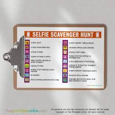 In this game you will have to help scooby in finding items. Printable Selfie Scavenger Hunt Free Printables Online