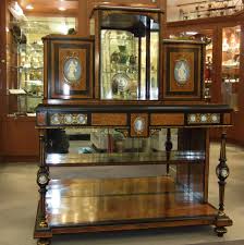 Writing Desk By Charles Lamb Of Manchester Set With Wedgwood Jasper Medallions C1880 Entryway Tables British Style Home Decor