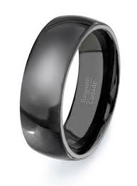 Tungsten Ring Solid Dark Wedding Band Mens Tungsten Carbide Rings Dome Style Via Mens Wedding Bands Tungsten Mens Wedding Bands Black Tungsten Wedding Bands