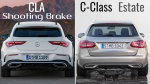 2020 Mercedes Cla Shooting Brake Vs Mercedes C Class Estate Youtube