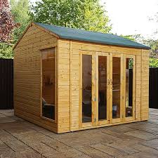 Buy your stylish 18 x 8 summerhouse. 10x8 Mercia Vermont Summerhouse Elbec Garden Buildings