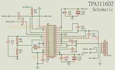 This tpa3116d2 only, top view. Tpa3116d2 Power Amplifier Class D Schematic Power Amplifiers Amplifier Audio Amplifier