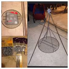 Blue sky (2021 review) while breeo offers the option to custom build the perfect fire pit for your outdoor space, solo stove fire pits are lighter and more portable. Diy Tripod Grill To Cook Over The Camp Fire Was So Easy To Make I Have Attached The Link Of The Tutorial I Watched Camping Grill Cooking Over Fire Diy Bbq