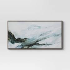 Vision oil painting forest water colors abstract watercolor trees blue abstract landscape abstract landscape watercolor grunge mountain background painting abstract fog paint abstract. 47 X 24 Abstract Mountain Framed Canvas Project 62 Target